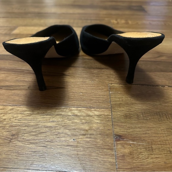 SCHUTZ Buffy Mid Stiletto Black Pump Size 5 - Picture 5 of 6